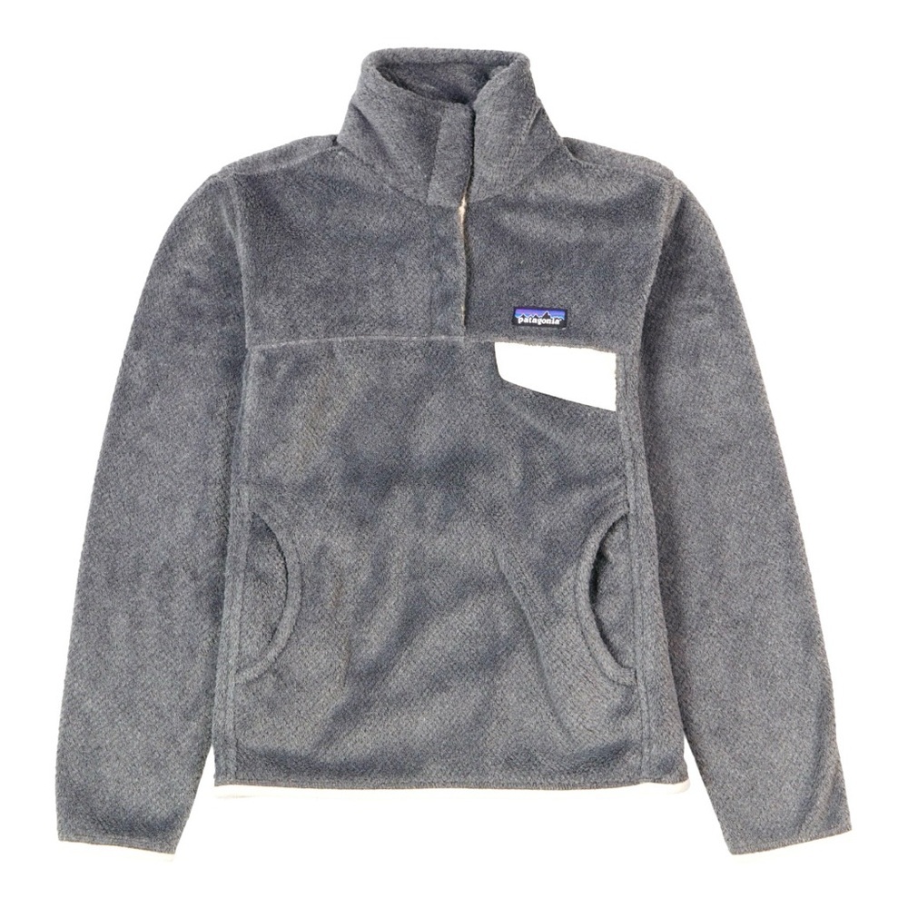 Patagonia Re-Tool Snap-T Pullover in Feather Grey - Ink Black X-Dye size M